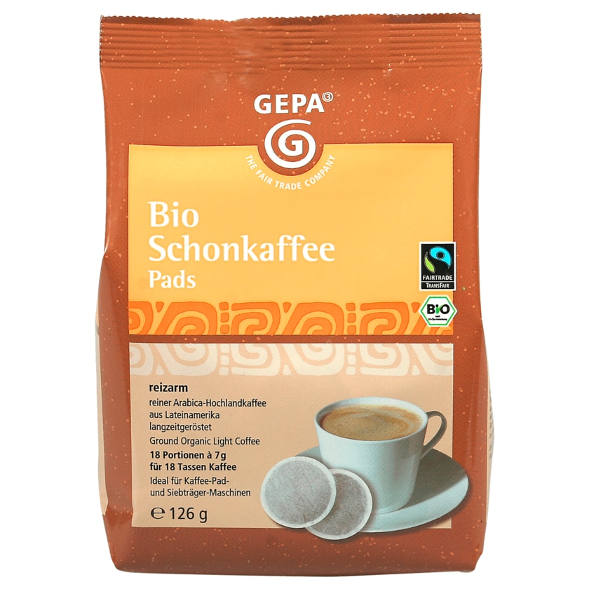 Gepa Bio Schonkaffee Pads 126g